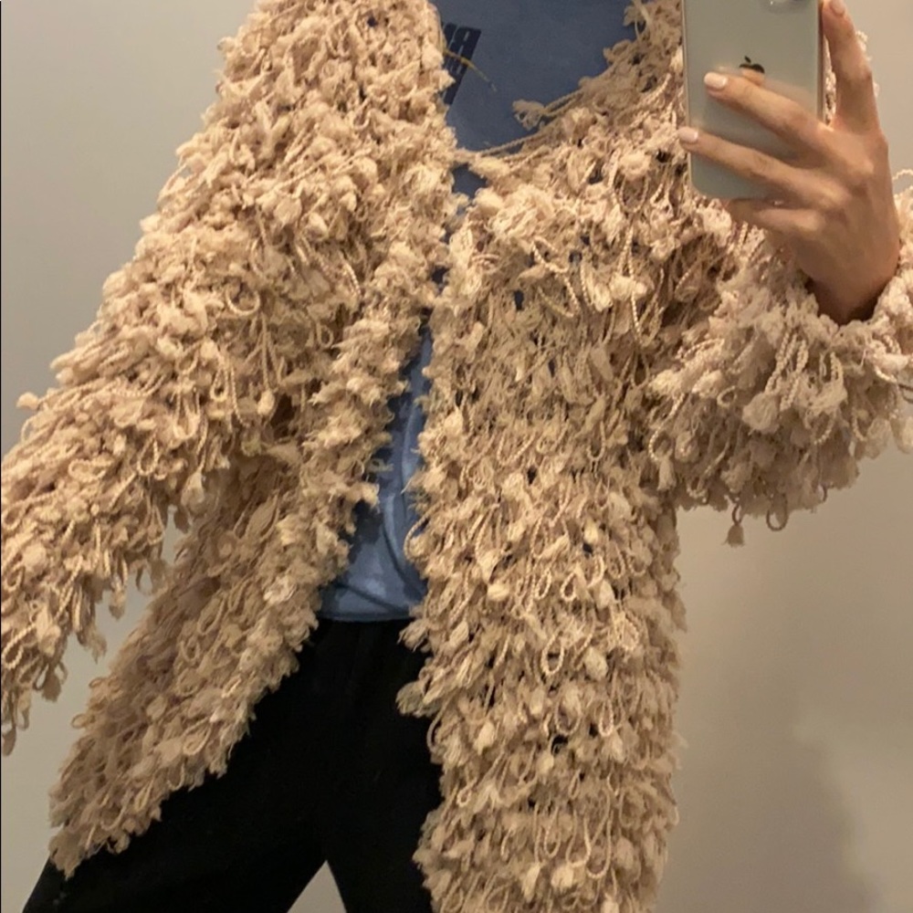 Fuzzy cardigan